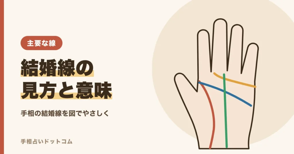 手相の結婚線の見方と意味