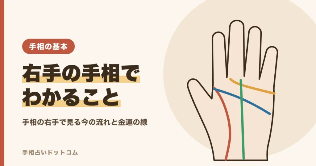 右手の手相でわかること