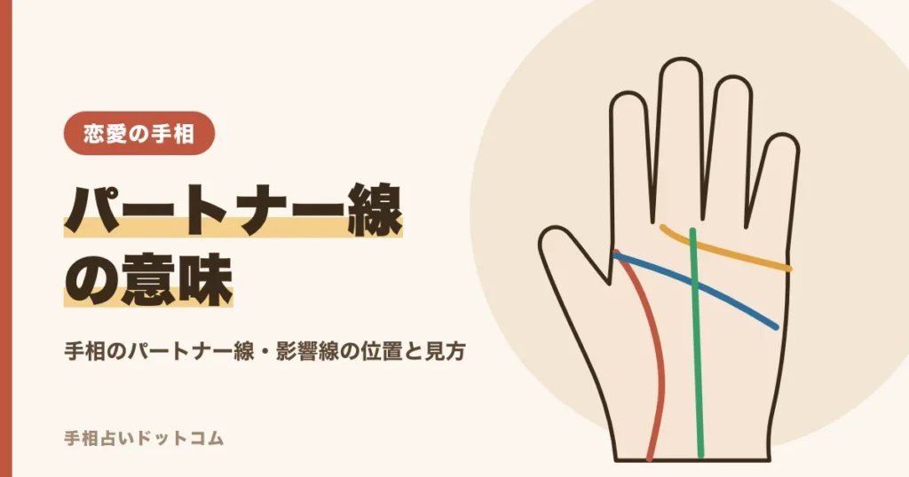 手相のパートナー線・影響線とは？運命の相手を表す線