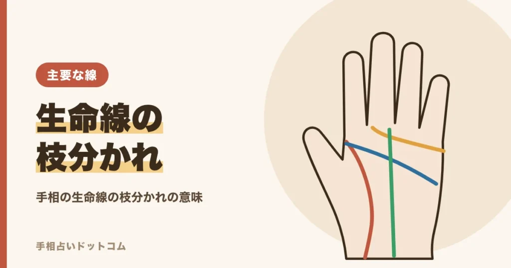 手相の生命線の枝分かれの意味
