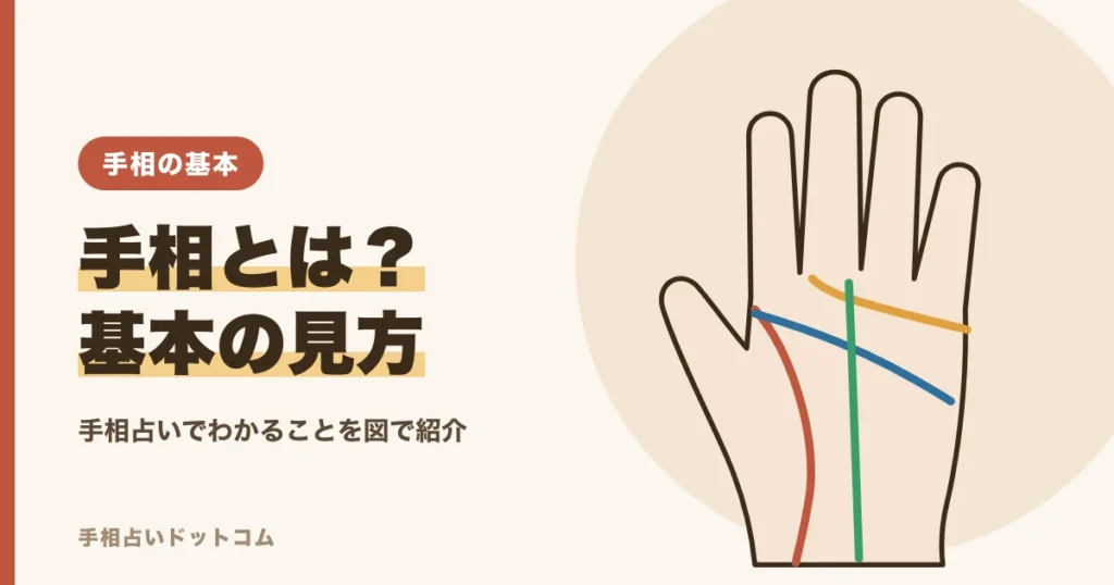 手相とは何か、手相占いでわかることと基本の見方