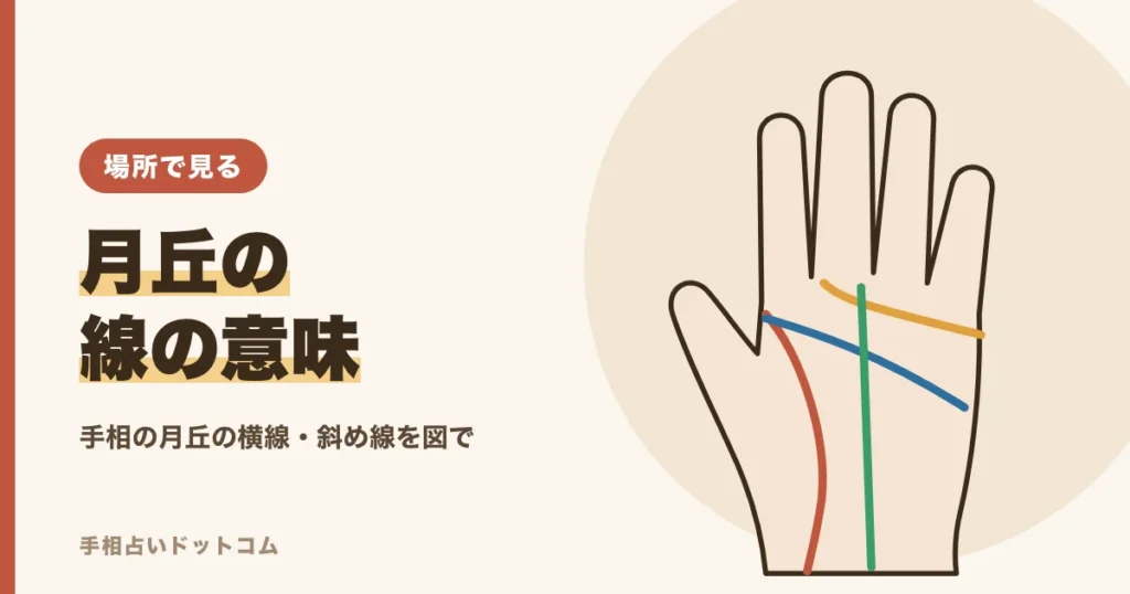手相の月丘の線の意味
