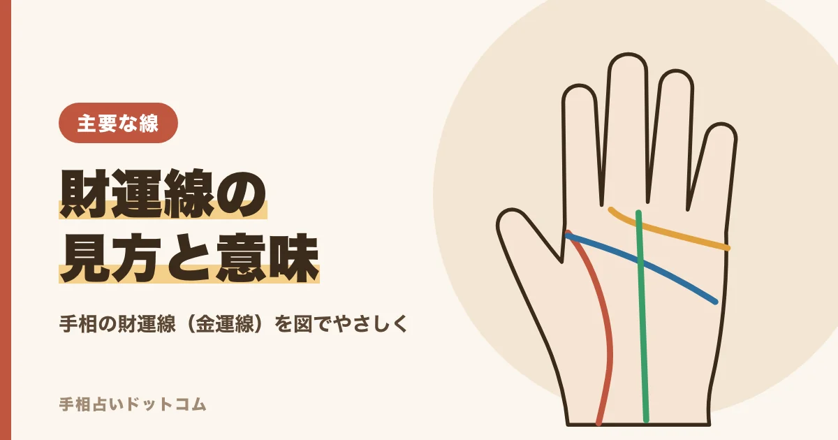 手相の財運線(金運線)の見方と意味